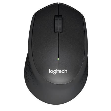 Logitech Wireless Mouse Silent Plus M331 ลอจิเทค เม้าส์ไร้สาย ปุ่มเงียบ - Black  (สีดำ) รับประกัน 1 ปี