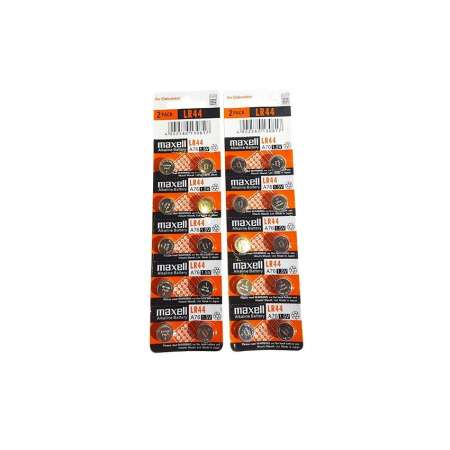 ถ่านกระดุม ถ่านนาฬิกา LR44 A76/1.5V LR44 Maxell Calcuator Battery ถ่านกลม นาฟิกา เครื่องคิดเลข  x2