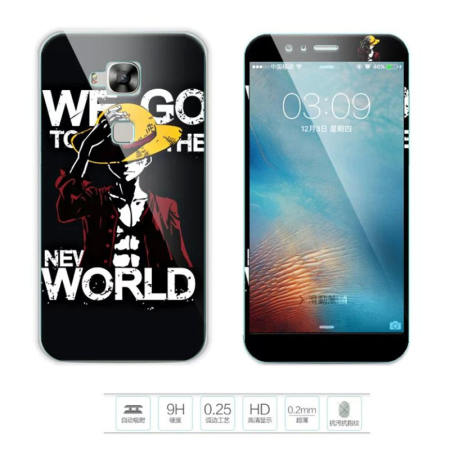 หรูหรา 3D ภาพวาดด้านหน้า + ด้านหลังเต็มรูปแบบปกสีกรณีกระจกสำหรับ Huawei G7 พลัส/Maimang 4 /D199 ฟิล์มป้องกันหน้าจอ (สี - 9) - นานาชาติ