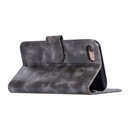 ซองหนังหรูหราสำหรับ iPhone ของแอปเปิ้ล 6 วินาที/6 เหล้าองุ่นกระเป๋าสตางค์โทรศัพท์กรณีกันกระแทกช่องใส่การ์ดฝาพับ (พริกสีแดง) - นานาชาติ