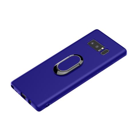 ที่วางแหวนแม่เหล็ก TPU PC เคสแข็งลายรถสำหรับซัมซุงกาแล็คซี่หมายเหตุ 8 N950 - Blue - INTL