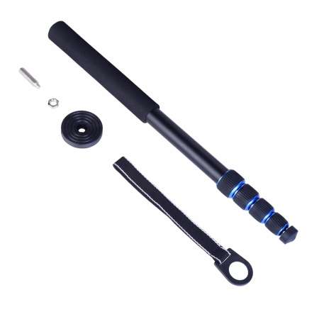 Manbily A-222 +M-1 Walking Stick Base Tripod 1650mm Alumninum Camera Unipod Monopod Flip Lock w/3 Legs Base Tripod For DSLR DV - intl