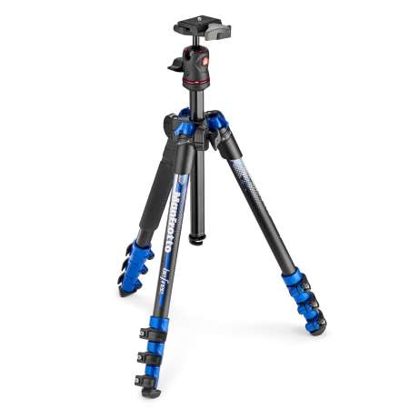 Manfrotto BeFree Color Aluminum Travel Tripod (Blue) 