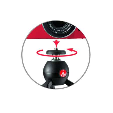 Manfrotto : PIXI Mini Tripod (Black) (ขาตั้งกล้องไซส์ Mini แบบ 3 ขา - สีดำ)