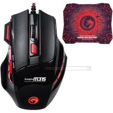 Marvo M915/m315 Senior Gaming Mouse (black) ฟรี Gaming Mouse Pad190