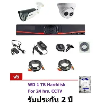 ข้อมูล Mastersat ชุดกล้องวงจรปิด CCTV AHD 1 MP 720P 2 จุด โดม 1 ตัว กระบอก 1 ตัว พร้อมสายสำเร็จ และ HDD 1TB พันทิป