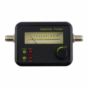 Mastersat เครื่องวัดสัญญาณดาวเทียม แบบเข็ม เช็ค 0/22KHz , 13V/18V ได้  Satellite Finder รุ่น SF001 (Black)