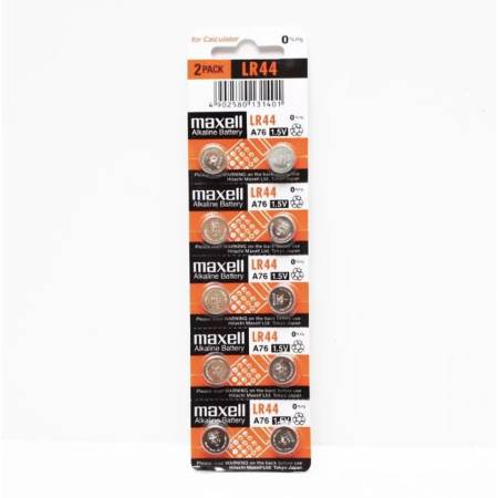  Maxell LR44 A76 1.5V (1 แพ็ค 10 ก้อน)  