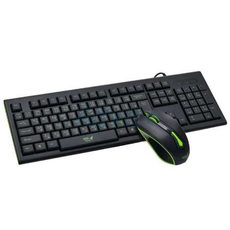 MD-TECH Keyboard Mouse USB K16+61 Green