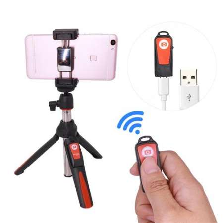 Me foto MK10 Selfie Mini Tripod (Red)