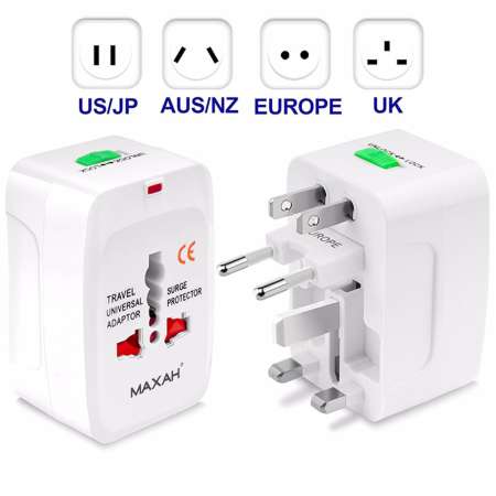 MEGA Universal Plug Travel Adapter หัวปลั๊ก เอนกประสงค์ Thai/USA/UK/Japan MG0103(White)  