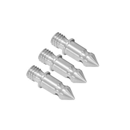 Meking 3x3/8 สแตนเลส Spikes Toe ฟุต FR GITZO ขาตั้งกล้อง Benro Monopod W/ฝาครอบ