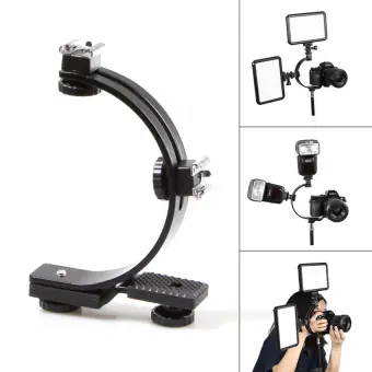 ราคา ค, รูปทรงแฟลช Meking คู่รองเท้าร้อนวงเล็บสำหรับกล้องวีดีโอ dv<br/>ที่แสงแฟลชทริกเกอร์ (สีดำ)- รีวิว