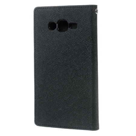 MERCURY GOOSPERY Leather Wallet Case for Samsung Galaxy J7 SM-J700F(Black) MERCURY GOOSPERY Leather Wallet Case for Samsung Galaxy J7 SM-J700F(Black)