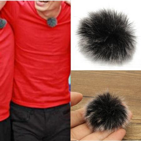 ไมโครโฟนกระจกหน้ารถกระจกลม WIND Muff สำหรับไมโครโฟน Lapel 7-8 มิลลิเมตรใหม่ - นานาชาติ