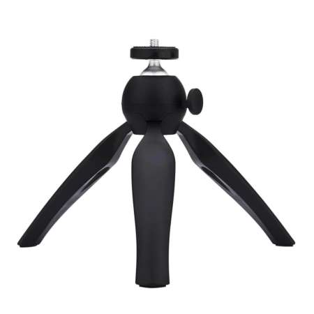 Mini Tripod with Holder Mount for Cell Phone, Action Camera (Black) 