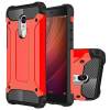 กรณี Mooncase สำหรับ Xiaomi Redmi หมายเหตุ 4 ไฮบริดร่างกายแบบเต็ม Heavy หน้าที่เกราะคู่ชั้นป้องกันกรณีทีพียูสีแดง-นานาชาติ