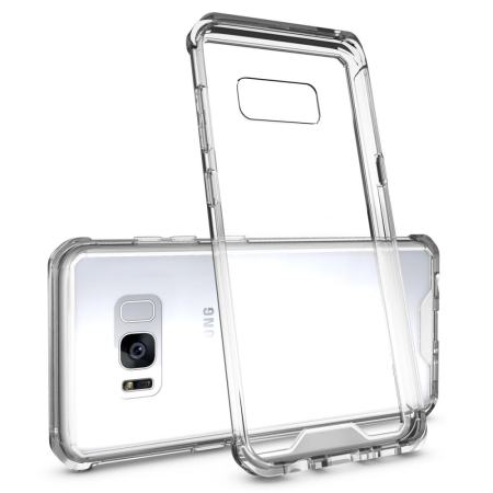 Mooncase Samsung Galaxy S8 ป้องกันการกระแทกกลับกรณีบางกรณีทีพียูปกคลุมขาว - นานาชาติ