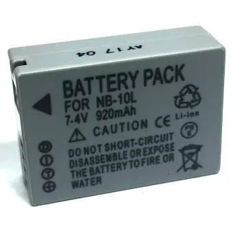 ราคา แบตเตอรี่กล้อง รหัสแบต NB-10L,NB10L 920mAh แบตกล้องแคนนอนcanon for Canon Powershot G15 G16 G3X Canon SX50HS SX60HS Replacement Battery for Canon(Gray) รีวิว