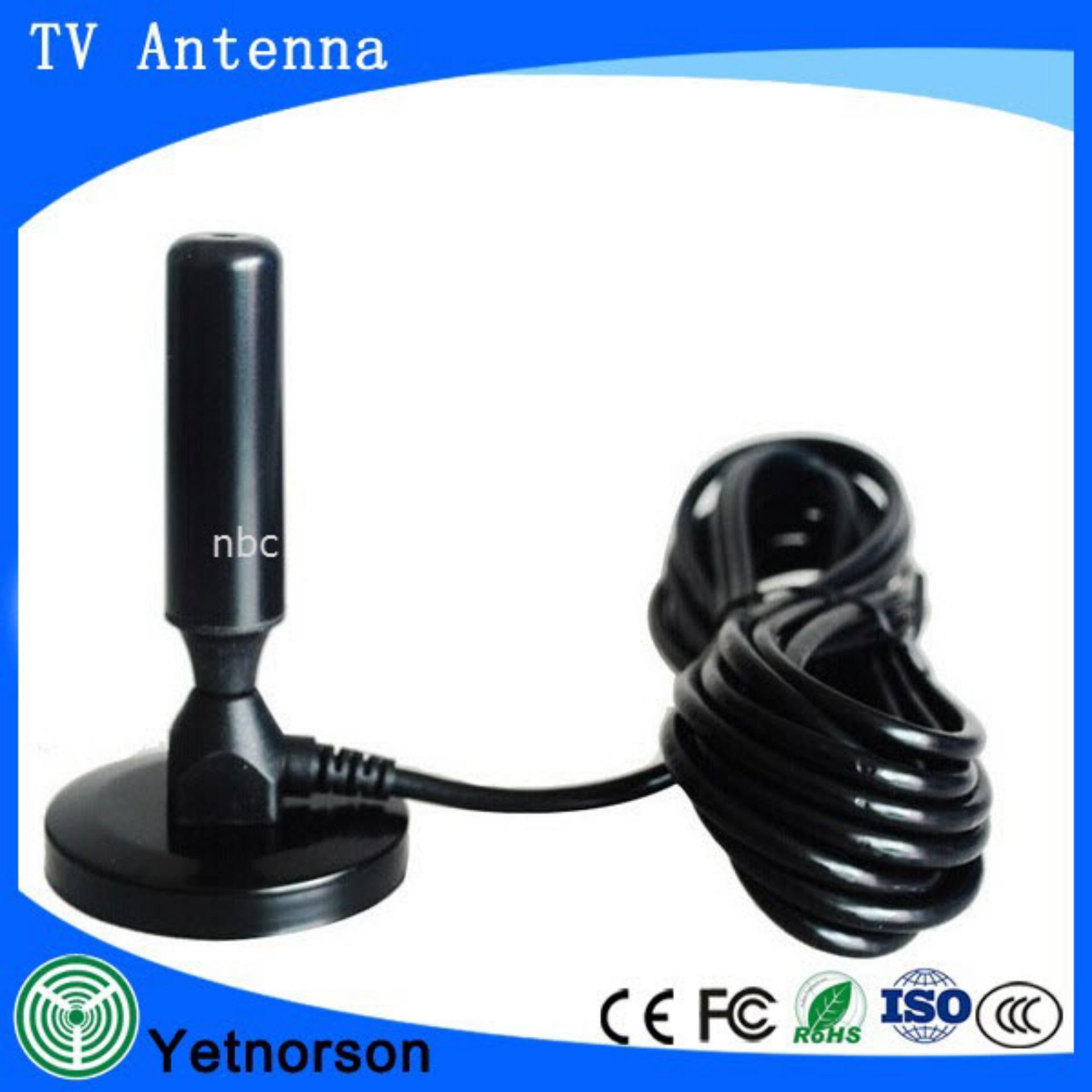 nbc เสารับสัญญาณดิจิตอลทีวี สายยาว 3 เมตร(สีดำ)