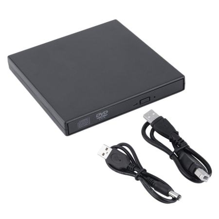 New USB 2.0 External DVD Combo CD-RW Burner Drive CD±RW DVD ROM Black - intl