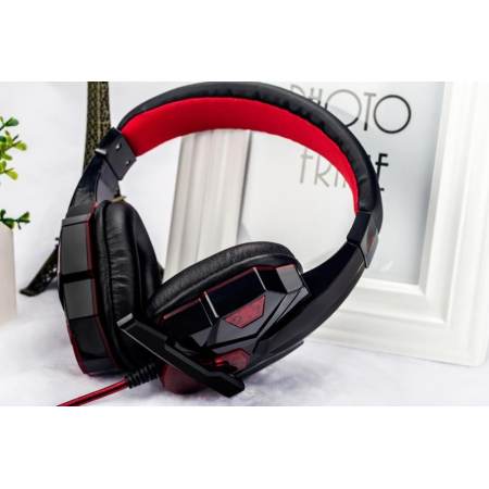 niceEshop Soyto 830 3.5mm Game Gaming Headphone Headset Earphone Headband With Mic For PC (Red)     (INTL)
