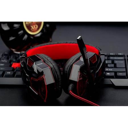niceEshop Soyto 830 3.5mm Game Gaming Headphone Headset Earphone Headband With Mic For PC (Red)     (INTL)