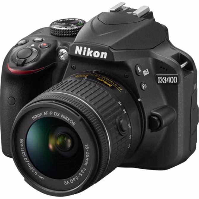 Nikon D3400 DSLR Camera with AF-P DX 18-55mm f/3.5-5.6G VR Lens - [Black] - intl