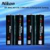 Nikon ถ่านชาร์จ EN-MH2. AA 1.2V min.2300mAh Rechargeable Ni-MH Battery 4 ก้อน  