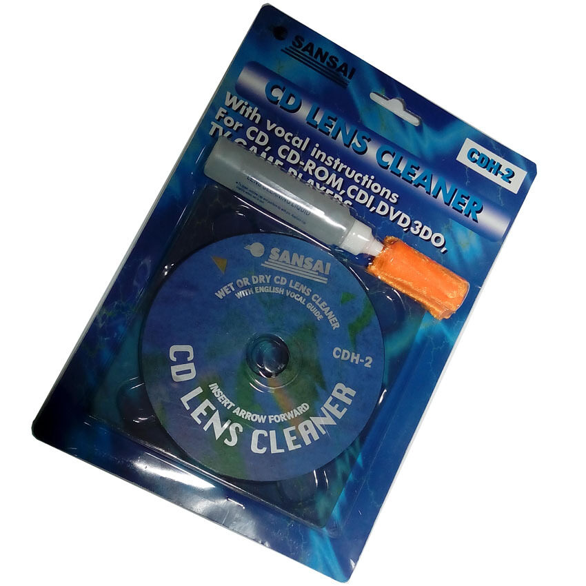 NKE AUDIO แผ่นล้าง CD/VCD/DVD ( 3 IN 1 )  CD LENS CLEANER รุ่น SANSUI CDH2