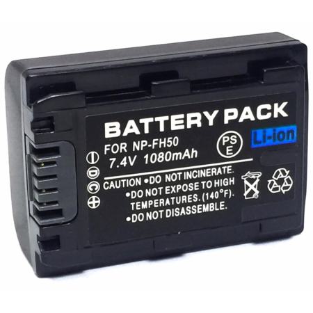 แบตกล้อง รุ่นแบต NP-FH50 NPFH50 แบตเตอรี่กล้องโซนี่ HDR-TG5V, UX10 , UX19, UX20, UX3, UX5, UX7, XR100, XR105, XR106, XR200V, XR500V, XR520V, HXR-MC1 Replacement Battery for Sony    BY OK999 SHOP