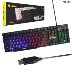 Nubwo คีย์บอร์ดเกมมิ่ง มีไฟ Mutant Gaming keyboard รุ่น NK-23 (สีดำ / Black)