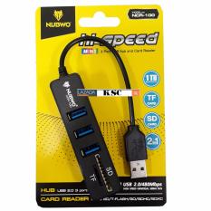 [[ส่งฟรี ]] NUBWO รุ่น NCR-100 Card Reader USB HUB Micro SDXC SD TF super hi speed Gbps สุดยอดความเร็ว(สีดำ)