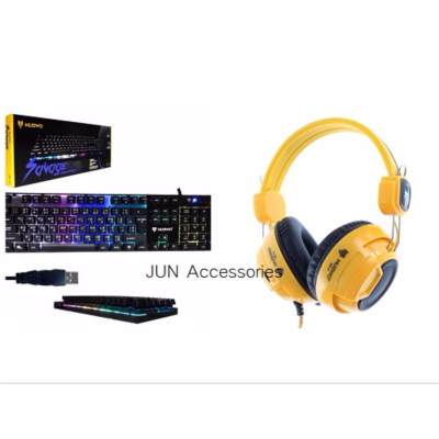 Nubwo คีย์บอร์ดเกมมิ่ง Savage Gaming keyboard NK-18+NUBWO หูฟัง เกมมิ่ง รุ่น NO-V1
