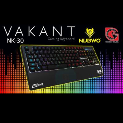 NUBWO VAKANT KEYBOARD GAMING LED SOUNG LIGHT รุ่น NK-30