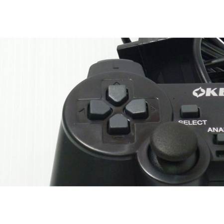 OKER 2set Gaming JoyStick for Playstation รุ่น PSII-709 จอยเกมส์ เพลย์ 2 แพ็คคู่  (สีดำ)