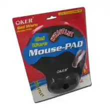 ภาพขนาดย่อสินค้าOKER แผ่นรองเม้าส์พร้อมเจลรองข้อมือ Mouse Pad with Gel Wrist Support (สีดำ)