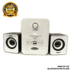 OKER ลำโพงบลูทูธ Bluetooth+FM+TF+USB Speaker Micro 2.1 650W SP-525 (สีขาว)