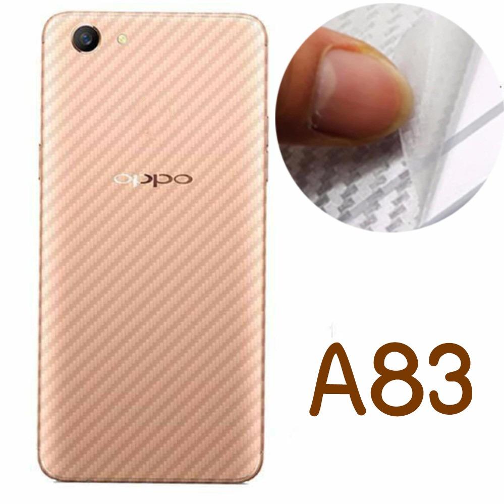 ฟิล์ม กันรอย หลัง Oppo A83 ลายคาร์บอนไฟเบอร์ใส