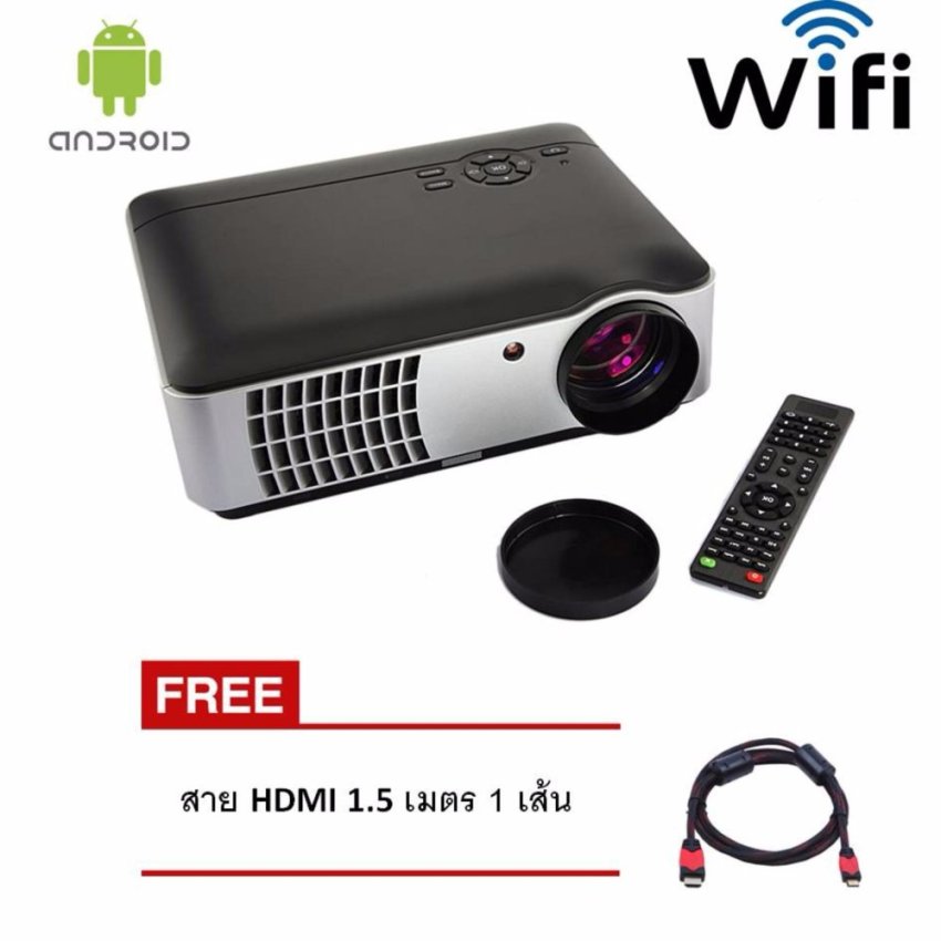 โปรเจคเตอร์ Android Wifi RD806 LED All in one Multimedia 2800 Lumens Free HDMI x 1