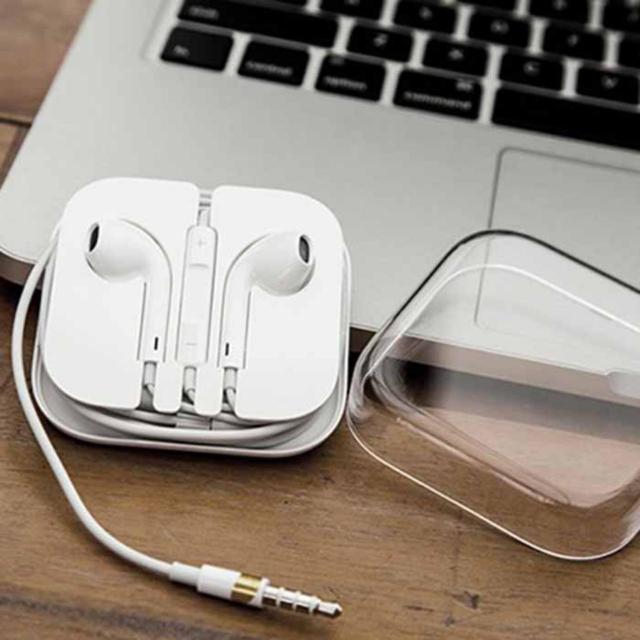 ขาย White Earphones For iPhone 6 plus headphone หูฟังไอโฟน iPhone 5