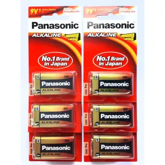 โปรโมชั่น Panasonic Alkaline 9V แพ็ค 1 ก้อน จำนวน 6 แพ็ค รีวิว