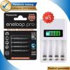 Panasonic eneloop Pro Rechargeable Battery ถ่านชาร์จ AAA 1 แพ็ค 4 ก้อน (Black) แถมฟรี Quick LCD Charger : image Panasonic eneloop Pro Rechargeable Battery ถ่านชาร์จ AAA 1 แพ็ค 4 ก้อน (Black) แถมฟรี Quick LCD Charger