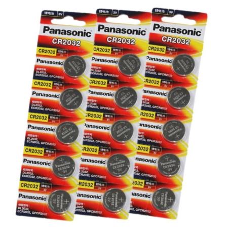  Panasonic ถ่านกระดุม lithium CR2032 (3 แพ็ค 15 ก้อน)