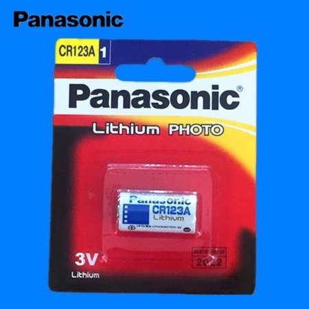 Panasonic ถ่านกล้องถ่ายรูป CR123A Lithium 3V - สีขาว (1 ก้อน)  