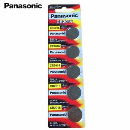  Panasonic ถ่านกระดุม lithium CR2016 (1 แพ็ค 5 ก้อน)