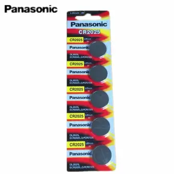 รีวิว Panasonic ถ่านกระดุม lithium CR2025 (1 แพ็ค 5 ก้อน) pantip