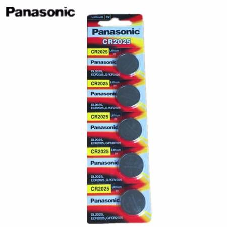 Panasonic ถ่านกระดุม lithium CR2025 (1 แพ็ค 5 ก้อน) 