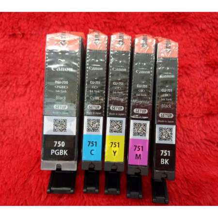 ตลับหมึกแท้ เบอร์ PGI 750 PGI 751 ของ Canon NoboX ตลับหมึกแท้ เบอร์ PGI 750 PGI 751 ของ Canon NoboX