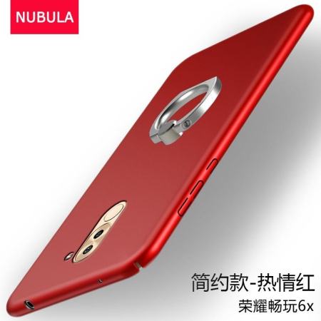 เคสโทรศัพท์สำหรับหัวเว่ย Honor 6X/Mate9 Lite 360 องศาเคสโทรศัพท์กรณีฮาร์ด + แหวนโลหะ - นานาชาติ